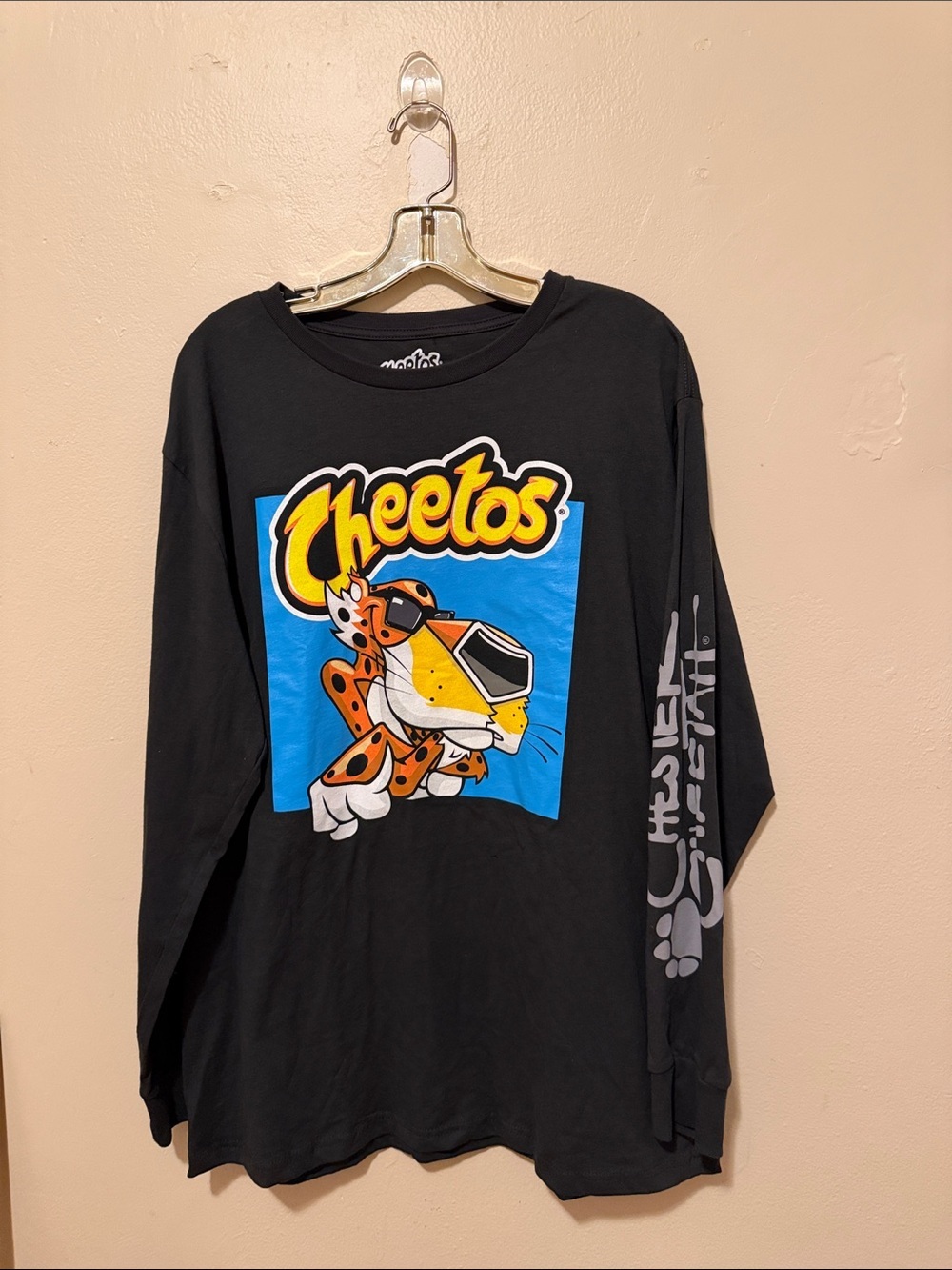 Black Graphic Long-Sleeve Shirt